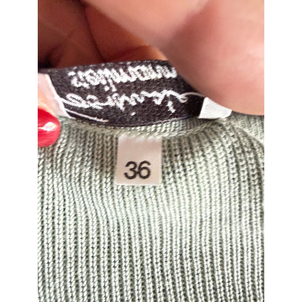 Coordinate Collection by Steilmann Women's Green Striped Knit Top Size 36‎ - Picture 4 of 7